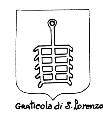 Bild des heraldischen Begriffs: Graticola di S.Lorenzo